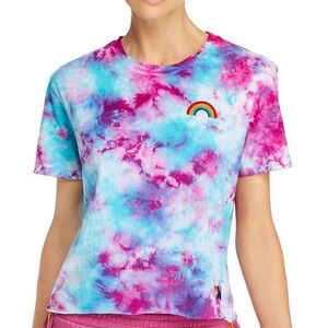 Aviator Nation Pink and Blue Tie-Dye Tee size Medium